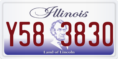 IL license plate Y583830