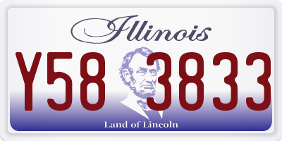 IL license plate Y583833