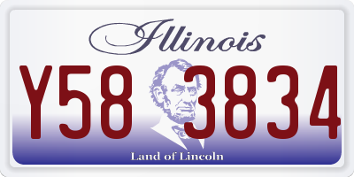 IL license plate Y583834