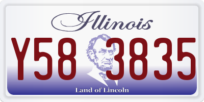 IL license plate Y583835
