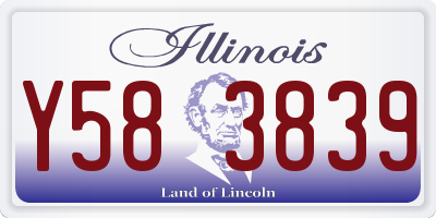 IL license plate Y583839