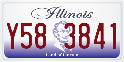 IL license plate Y583841