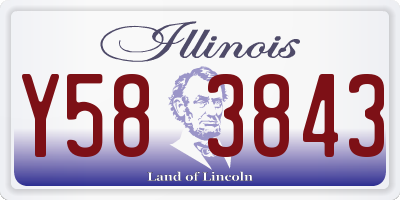 IL license plate Y583843