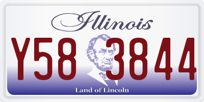 IL license plate Y583844