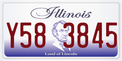IL license plate Y583845