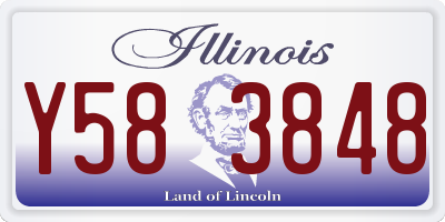 IL license plate Y583848