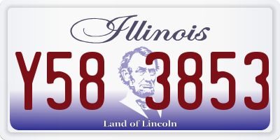 IL license plate Y583853
