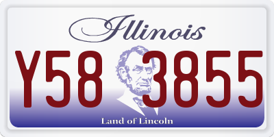 IL license plate Y583855