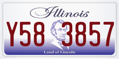 IL license plate Y583857