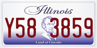 IL license plate Y583859
