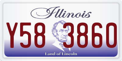 IL license plate Y583860