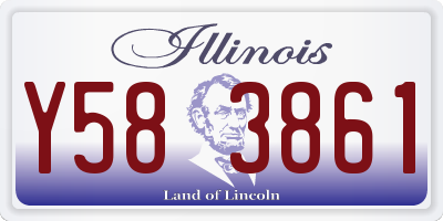 IL license plate Y583861