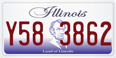 IL license plate Y583862