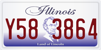 IL license plate Y583864