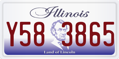 IL license plate Y583865
