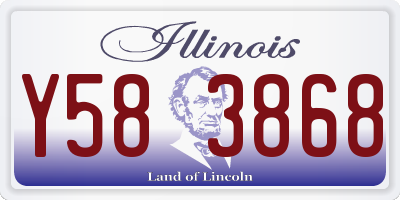 IL license plate Y583868