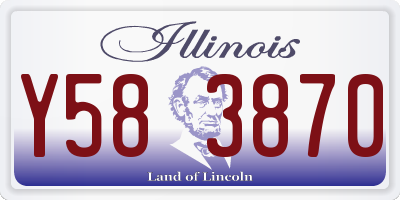 IL license plate Y583870