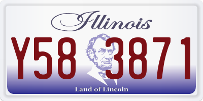 IL license plate Y583871