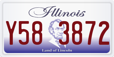 IL license plate Y583872