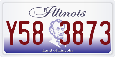 IL license plate Y583873