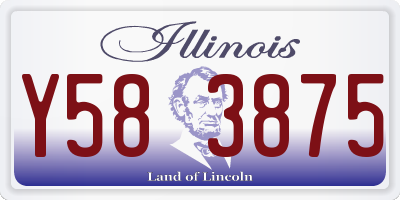 IL license plate Y583875