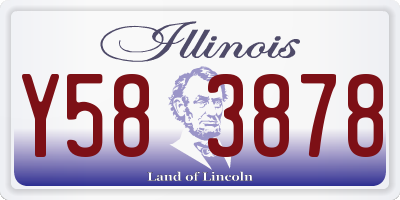 IL license plate Y583878