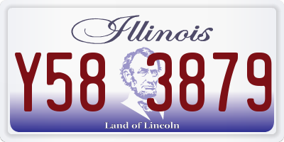IL license plate Y583879