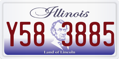 IL license plate Y583885
