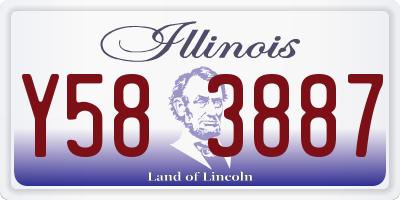 IL license plate Y583887