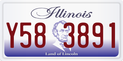 IL license plate Y583891