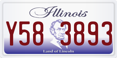 IL license plate Y583893