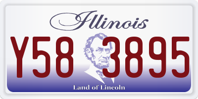 IL license plate Y583895