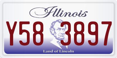 IL license plate Y583897