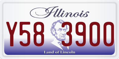 IL license plate Y583900