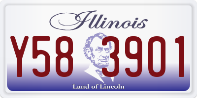 IL license plate Y583901