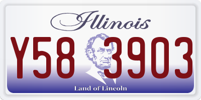 IL license plate Y583903