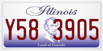 IL license plate Y583905
