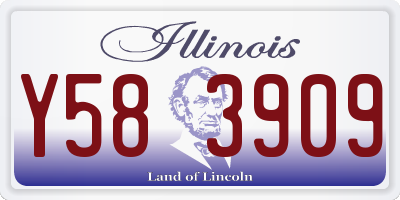 IL license plate Y583909