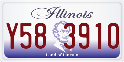 IL license plate Y583910