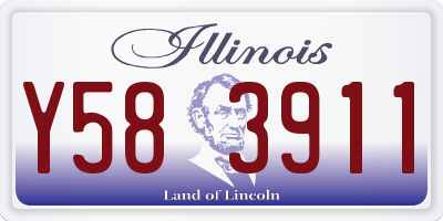IL license plate Y583911