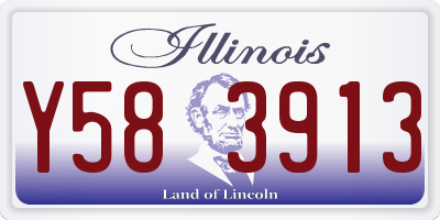 IL license plate Y583913