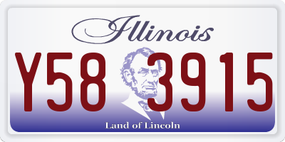 IL license plate Y583915