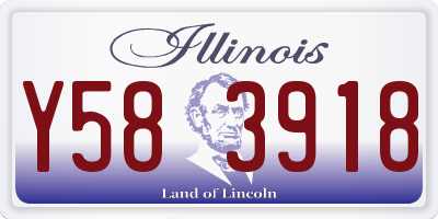 IL license plate Y583918