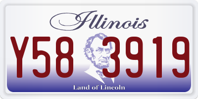 IL license plate Y583919