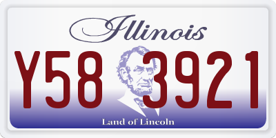 IL license plate Y583921