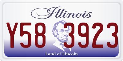 IL license plate Y583923