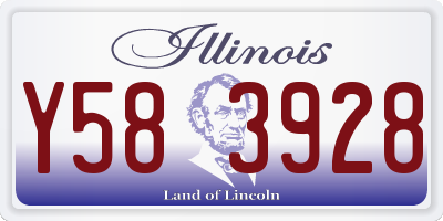 IL license plate Y583928