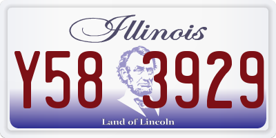 IL license plate Y583929