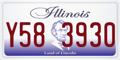 IL license plate Y583930