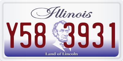IL license plate Y583931